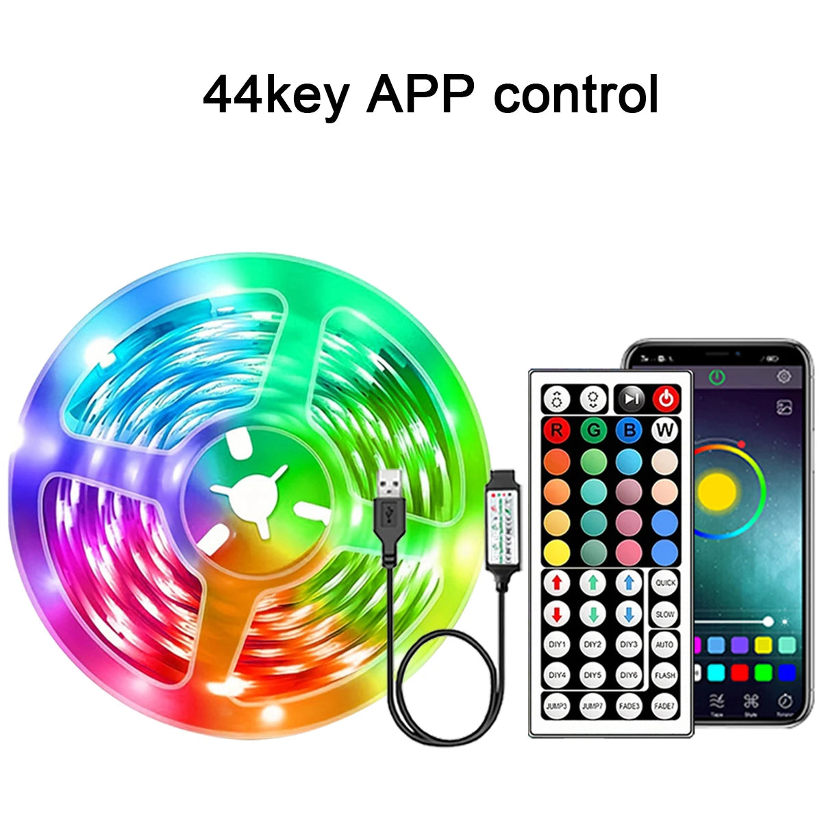 Product photo of RGB LED strip lights