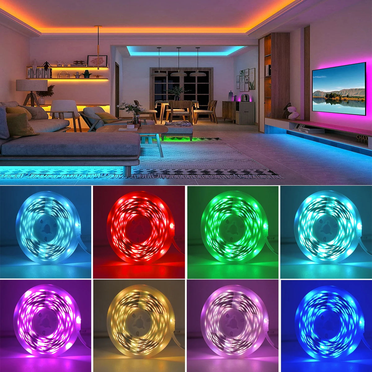 Product photo of RGB LED strip lights