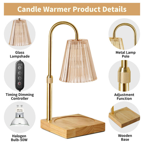 Product photo of Amber candle warmer lamp